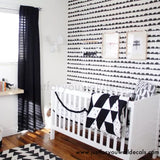 black and white nursery wallpaper