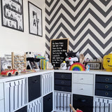 black and white wallpaper, chevron wallpaper, bold wallpaper, modern wallpaper, herringbone wallpaper, peel and stick, removable wallpaper, pre pasted wallpaper