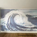 wave wall mural