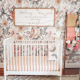 nursery floral wallpaper peel and stick