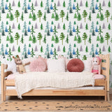 forest nursery wallpaper