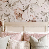 bedroom floral wallpaper peel and stick