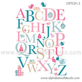 alphabet wall decal