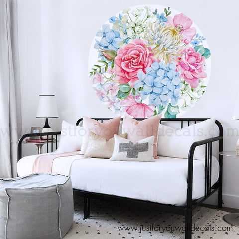 Flower Circle Wall Decal