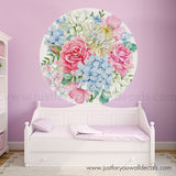 Flower Circle Wall Decal