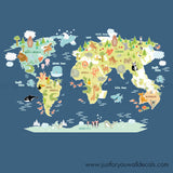 map wall decals