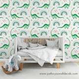 Dino Dinosaur kids wallpaper peel and stick removable