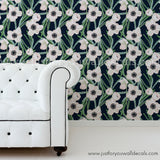 floral wallpaper peel and stick