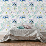 bedroom floral wallpaper peel and stick 
