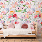 floral wallpaper peel and stick
