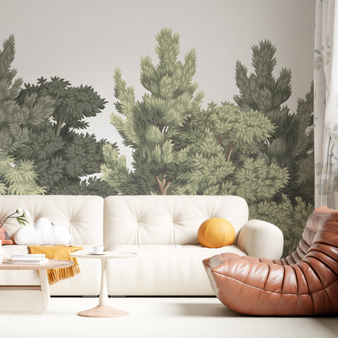 tree wall mural, forest wall mural, tree wallpaper, forest wallpaper, forest scenic wallpaper