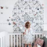 flower arch wall decal, arch wall decal, boho floral arch wall decal