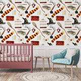 Harry Potter Peel and Stick Wallpaper, Hogwarts Wallpaper, Harry Potter Gryffindors Peel and Stick Removable Wallpaper, Pre-Pasted Wallpaper, Teen Harry Potter Wallpaper