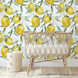 nursery wallpaper lemon
