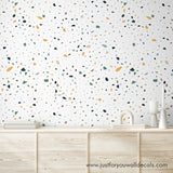 terrazzo peel and stick wallpaper