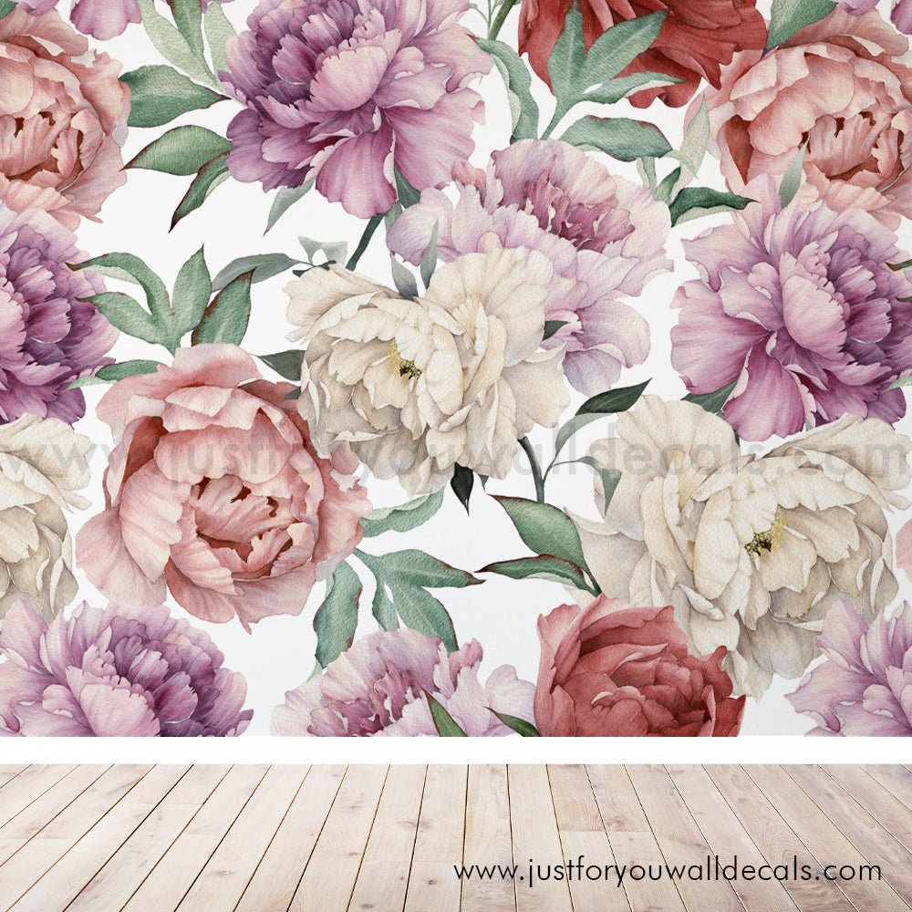 Black Peel and Stick Wallpaper Vintage Peony Stick on Wall Paper Self   HaokHome