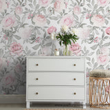 floral wallpaper peel and stick removable