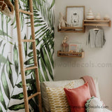 Large Monstera Leaf Wall Mural, Tropical Wallpaper, Peel and Stick, Pre-pasted Wallpaper, Tropical Palm Leaf Wallpaper Mural