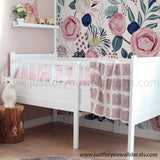 Peony wallpaper, Floral wallpaper, pink floral walloper, large floral wallpaper peel and stick, nursery wallpaper, floral nursery wallpaper, removable