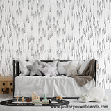 Modern black and white peel and stick wallpaper, geometric wallpaper, polka dot wallpaper, circle dot wallpaper, peel and stick, removable wallpaper, pre pasted wallpaper