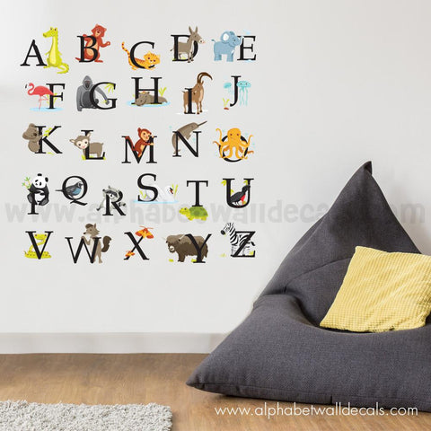 alphabet wall decals