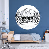forest tree wall decal