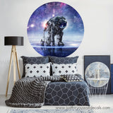 outer space astronaut wall decal