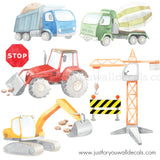 construction wall decals