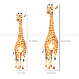 giraffe animal wall decal