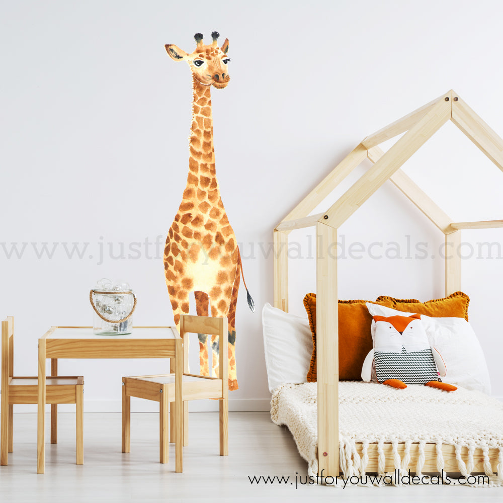 giraffe animal wall decal