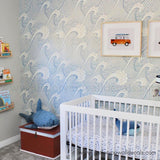 wave nursery wallpaper